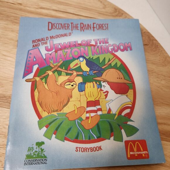 Vintage 1992 McDonald’s “Discover the Rain Forest” Sticker Story Activity Books - Picture 5 of 7